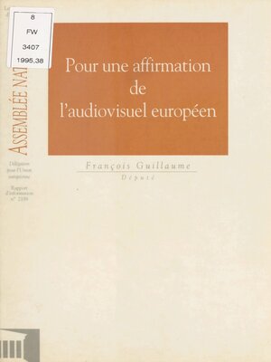 cover image of Pour une affirmation de l'audiovisuel européen